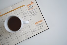 coffee and calendar